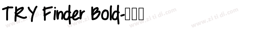 TRY Finder Bold字体转换